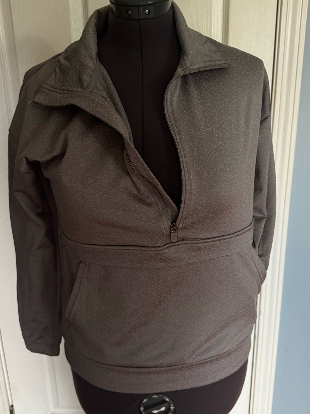 Mondetta Women’s Grey Quarter-Zip Pullover Jacket